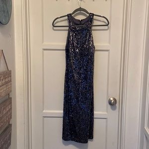 Nightway sequined sparkly black dress Size 4